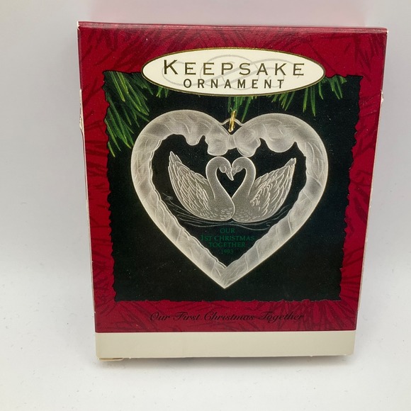 Hallmark Other - Hallmark Keepsake Ornament Our First Christmas Together 1993 Swans Acrylic